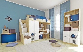 Детская комната Санни (Белый/корпус Клен) в Шайдурово - shajdurovo.mebel54.com | фото