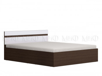 Ким кровать 1,4 (Венге/белый глянец) в Шайдурово - shajdurovo.mebel54.com | фото