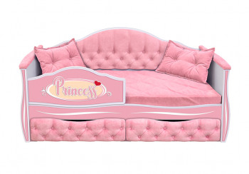 Кровать 160 серии Иллюзия 2 ящика 15 Бледно-розовый (подушки) в Шайдурово - shajdurovo.mebel54.com | фото