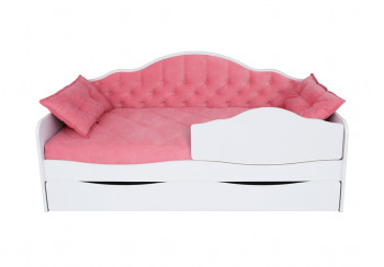 Кровать 170 серии Иллюзия Лайт 1 ящик 89 Розовый (подушки) в Шайдурово - shajdurovo.mebel54.com | фото