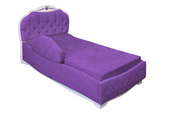 Кровать 190 Гармония Lux 32 Фиолетовый (мягкий бортик) в Шайдурово - shajdurovo.mebel54.com | фото