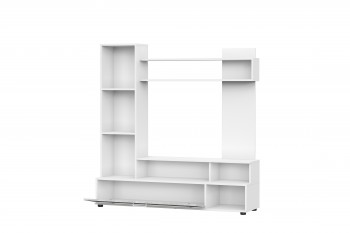 Мебель для гостиной "МГС 9" Белый / Цемент светлый в Шайдурово - shajdurovo.mebel54.com | фото