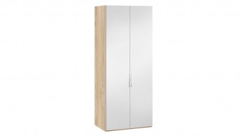 Шкаф для одежды с 2 зеркальными дверями «Эмбер» Яблоня Беллуно в Шайдурово - shajdurovo.mebel54.com | фото